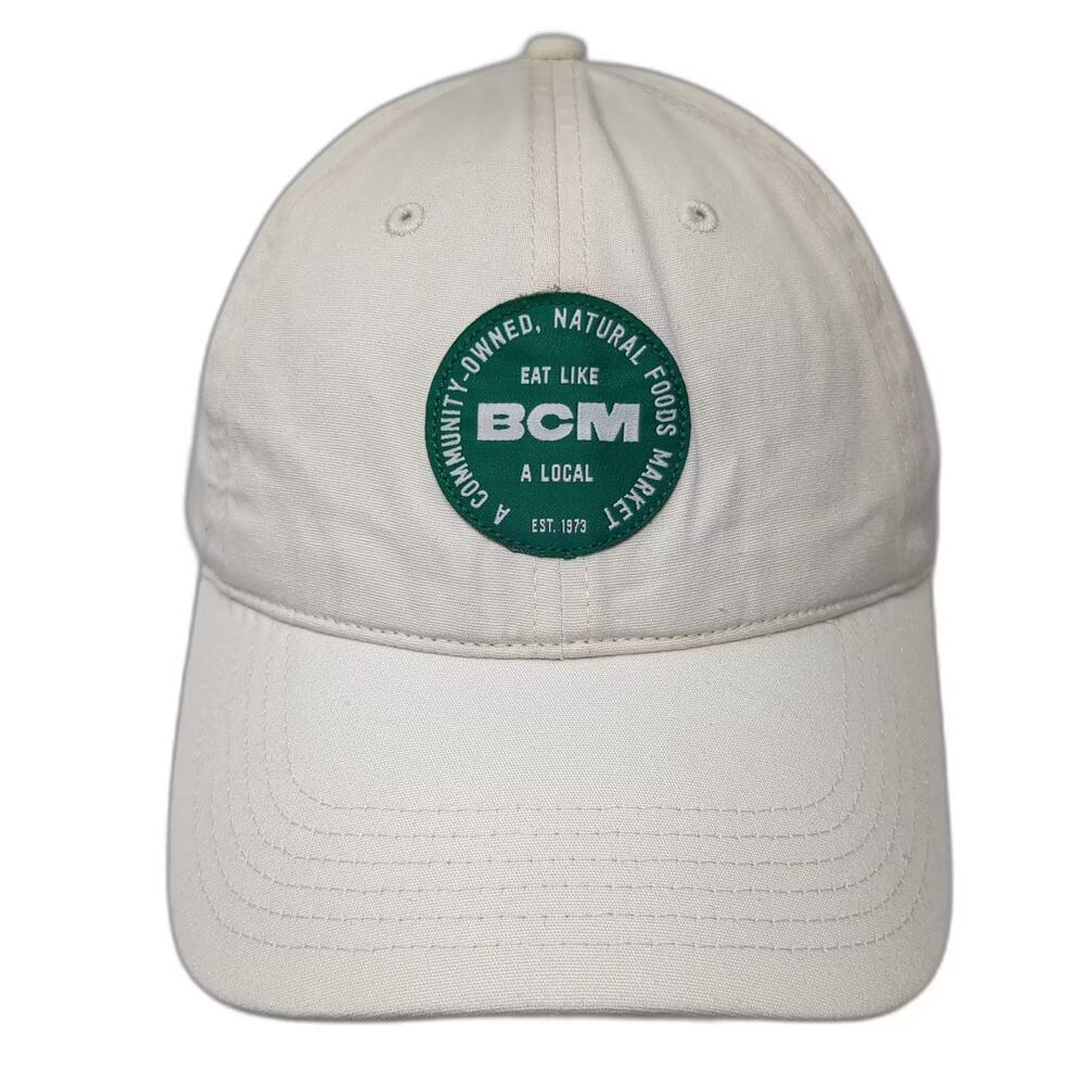 AS Colour Baseball Cap Beige One Size BCM Natural Foods Market Hat Slideback